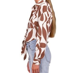 🦋Anthropologie🦋 Sanctuary Girlfriend Tie shirt size XS